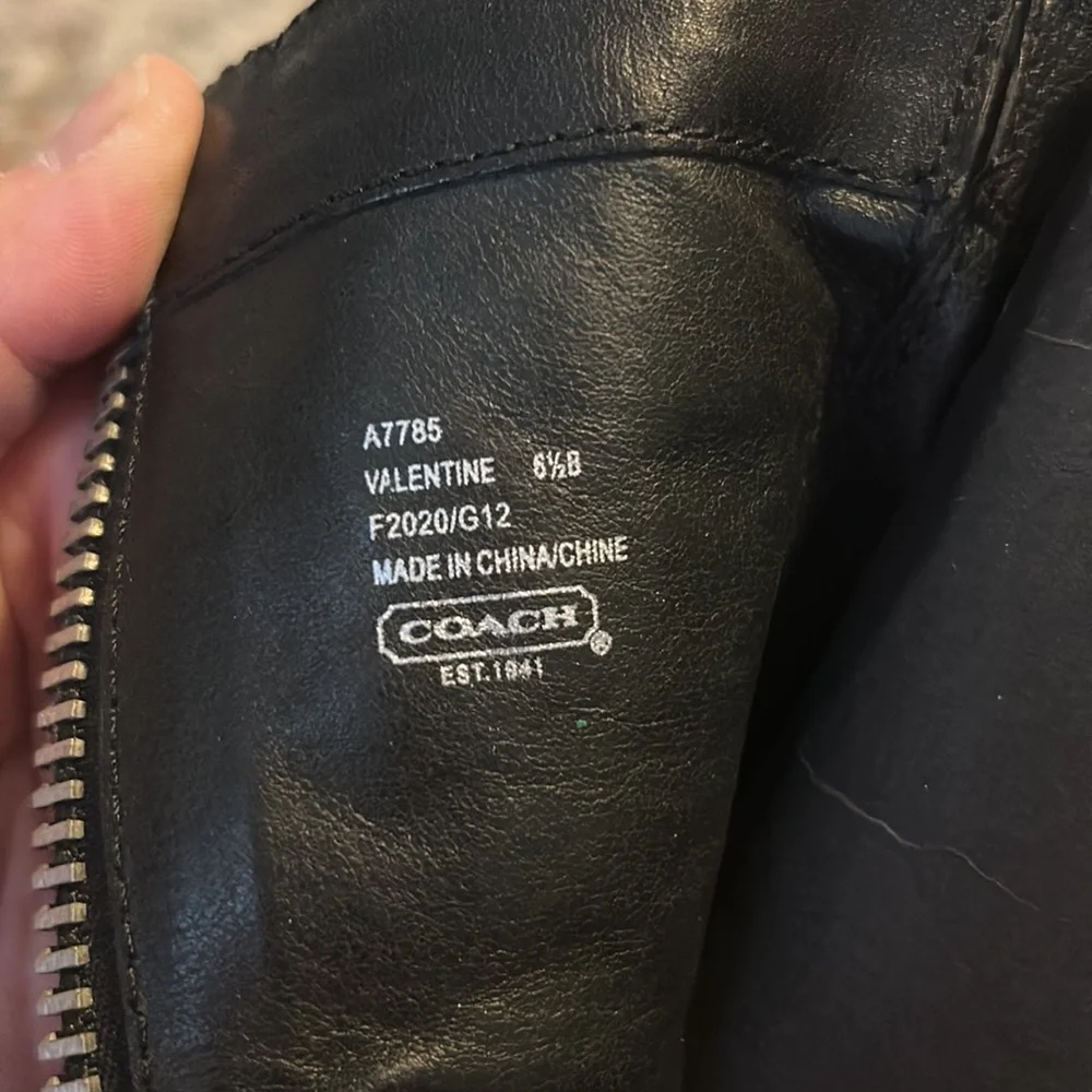Coach Valentine Leather Boots - Picture 6 of 7